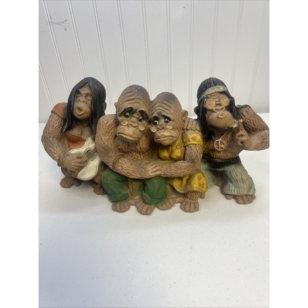 Rare VTG‎ 1970 Universal Statuary Corp Hippie Apes #127 V. Kendrick
